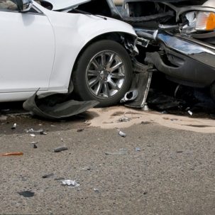 Car accident scene