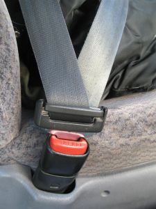 close up picture of a seat belt